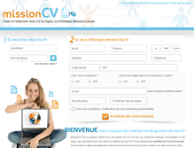 Tablet Screenshot of mission-cv.fr